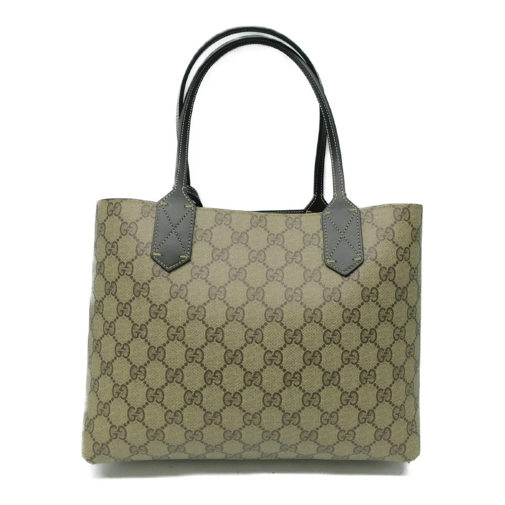Gucci Bag Handbag Compact Tote Reversible GG Supreme Brown